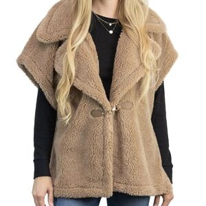 Time and Tru Women's Brown Teddy Jacket